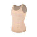Men Slimming Body Shaper Abdomen Reducer Underwear Tank Top Sleevelss Wide Strap Shapewear Fitness Posture Correct Belly Abdominal Fat Reducer Vest Breathable Soft Waist Trainer S-3XL