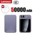 Lenovo 500000mAh CCC Wireless Power Bank Portable Magnetic Fast Charger For Magsafe Auxiliary Battery For Xiaomi iphone