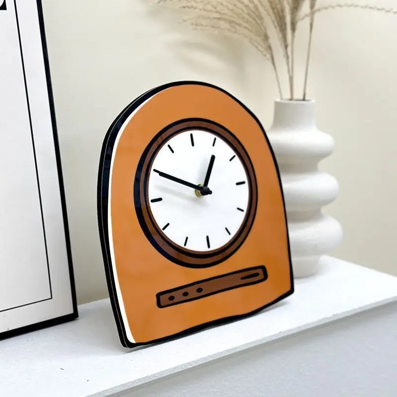 Cartoon Wall Clock Korea Creative Living Room Clocks Home Decor Digital Clocks Simple Swinging Pendulum Clock Home Decoration