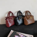 LEFTSIDE Big PU Leather Short Handle Shoulder Bag for Women 2025 Winter Luxury Tote Bag Lady Designer Retro Handbags and Purses
