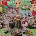 Cutouts Foam Board Kt Board Little Red Riding Hood Backdrop Photo Props Background Baby Shower Prop Birthday Party Decor