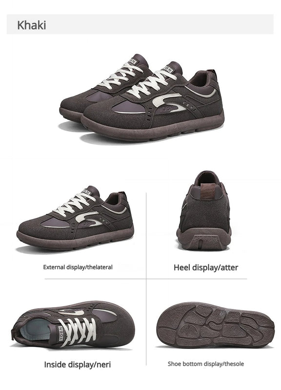 Men's Casual Sports Shoes with Low Heel Round Toe Soft Sole Multi-color Design Fashionable Large Size Walking Board Shoes