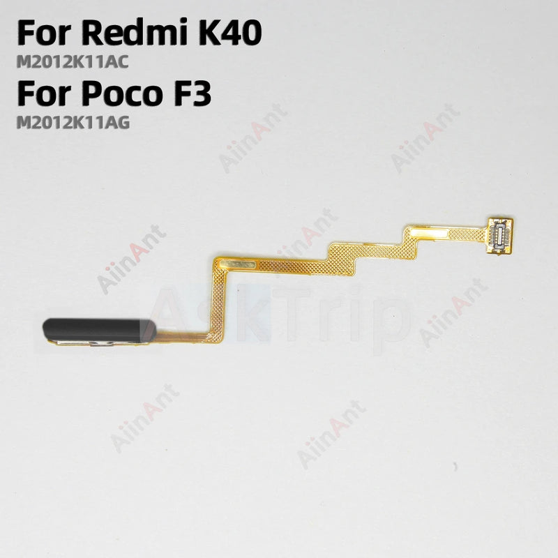 Back Side Power Button Touch ID Finger Sensor Fingerprint Scanner Flex Cable For Xiaomi Redmi K40 K40s Gaming For Poco F3 F4 GT