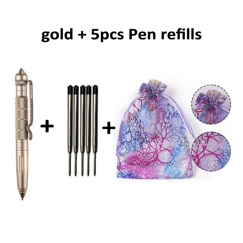 1-2pcs Multifunctional Mini Pocket Anti-skid Signature Tactical defensa personal Pen Outdoor Sports Camping Self-defense Supplie