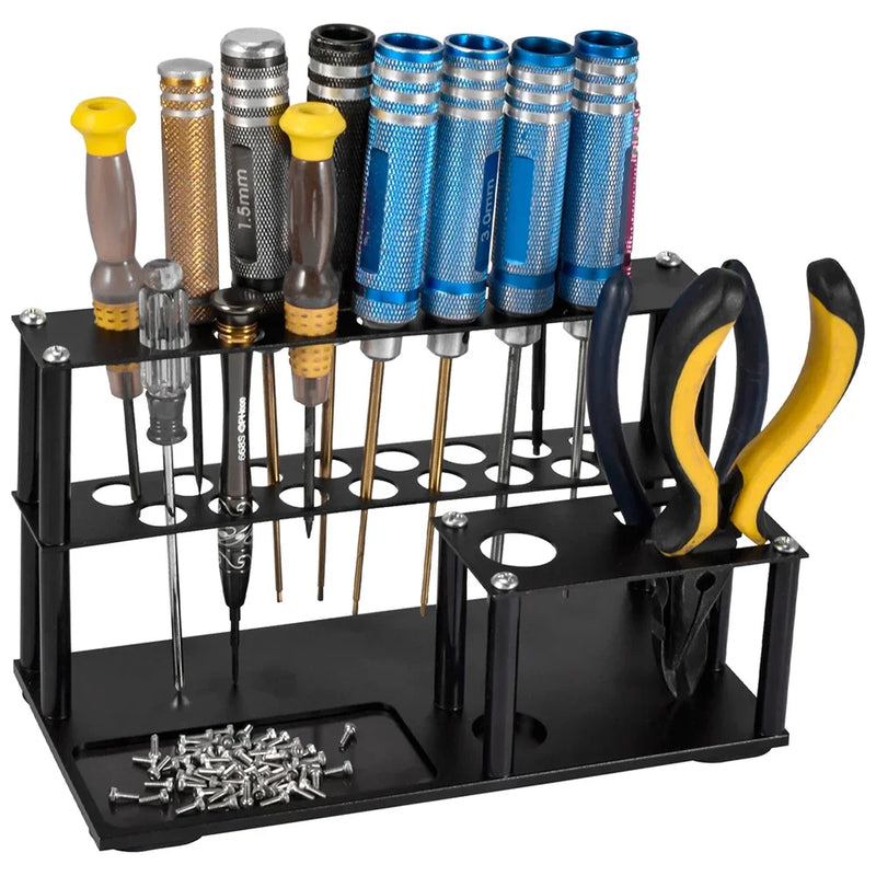 9IMOD Screwdriver Storage Rack Holder Multifunctional Organizer RC Repair Tools Kit Desktop Stand for Hex Cross Screw Driver