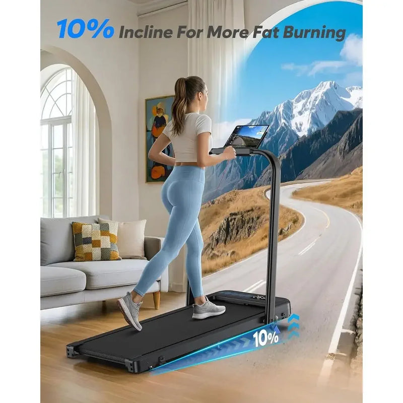 Compact Incline Walking Pad Treadmill, 3.0HP, 350 lbs - View 4 | SAMAG
