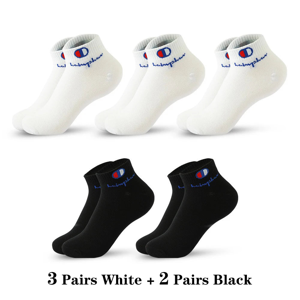 5 Pairs Socks Men Summer Ankle Running Cotton Breathable | SAMAG