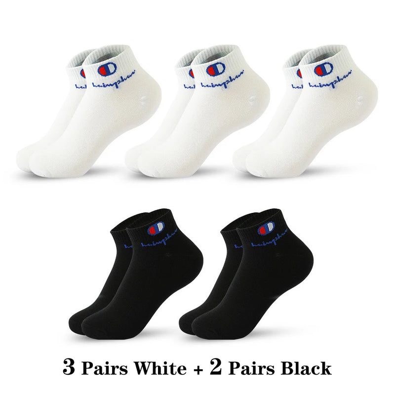 5 Pairs Socks Men Summer Ankle Running Cotton Breathable | SAMAG