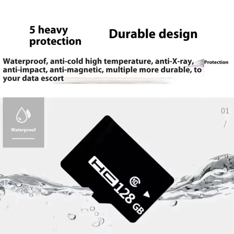10PCS Wholesale High-Speed Memory Cards 4GB, 8GB TF, SD Cards C10, 16GB, 32GB, 64GB, 128GB TF Cards for Cameras, Digital Devices