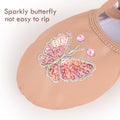 Girls Ballet Leather Shoes  Split-Sole No-Tie Yoga Slippers for Dancing(Toddler/Little Kid/Big Kid)