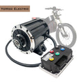 QS120 72V 2000W 4600RPM 70H PMSM Mid Drive Motor With Fardriver ND72300 Sine Wave Controller And Bluetooth For Electric Scooter