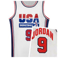 New USA Men's Basketball Jersey Breathable Round Neck Sportswear Sleeveless Boys Training Uniform Team T-Shirt New Design Tops