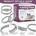 4Pcs Cat Calming Collar Cat Pheromone Collar Anti-Anxiety Comfort Cat Calm Collar Helps with Aggression for All Types of Cats