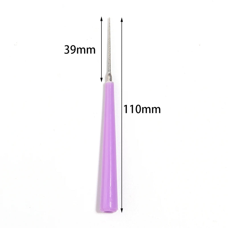 Diamond Reaming Needle Drill Grinding Shaped File DIY Enlargement Bead Hole Reamer Pearls Crystals Jewelry Jades Processing Tool