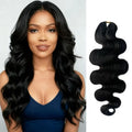 12A Body Wave Chocolate And Natural Black Pre-Separated Feather Crochet Invisible Crochet Hair Extensions Body Wave Crochet Human Hair For Women