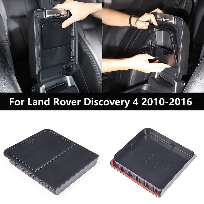 1PC Stowing Tidying Fit for Land Rover Discovery 4 2010-2016 Car Center Console Organizer Hidden Armrest Storage Box