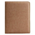 New A4 multi-function business zipper bag, 4-ring binder + writing pad + storage bag, pleated texture PU  leather cover