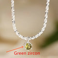 Andara Luxury 925 Sterling Silver AAAAA Zircon Pendant Necklace Fashion Italian Women Jewelry - Visuel 8 | SAMAG