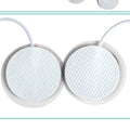 10Pcs 2mm Plug Non-woven Fabric Reusable Self Adhesive Electrode Pads Conductive Gel Pad Body Digital  Massager