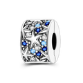 925 Sterling Silver Ocean Theme Charm Beads For Women Blue Wave Dolphin Seashell Compatible Summer Beach Vacation Jewelry