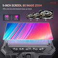 Ralcam  Endoscope Camera with 210° Movable Head, 6.2 mm Probe, 5 Inch HD Screen IP67 Inspection Camera， for Car and Home