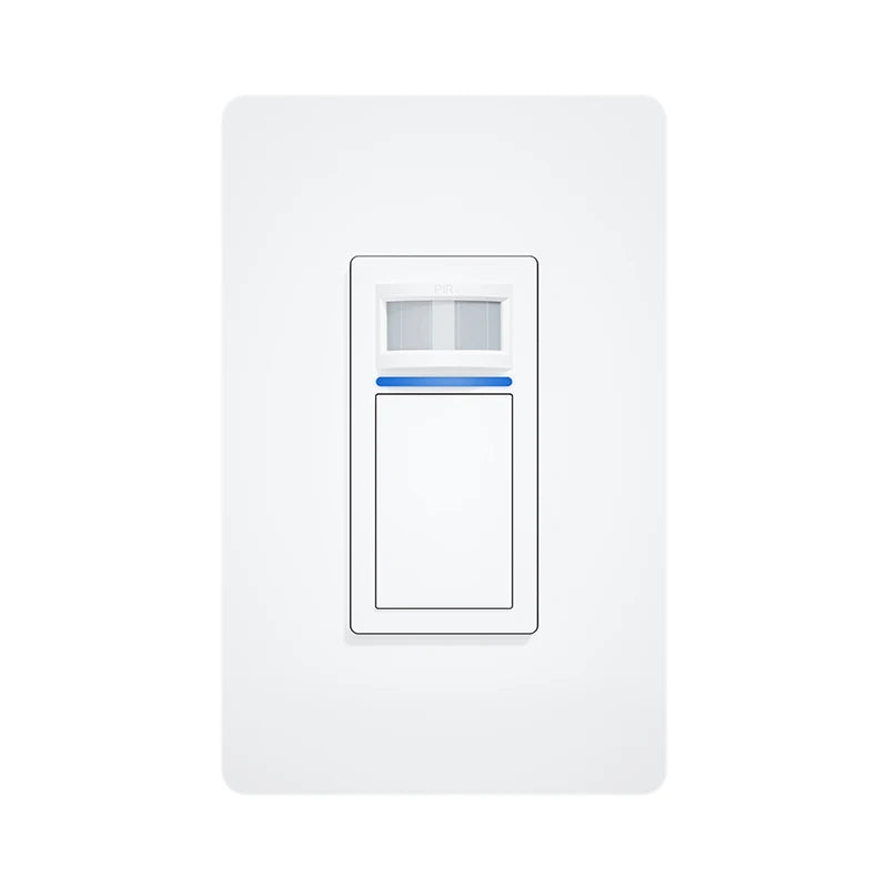 Tuya WiFi Smart PIR Motion Sensor US Standard 1/2 Gang Light Switch 15A AC100-125V Voice Control Works with Alexa Google Home