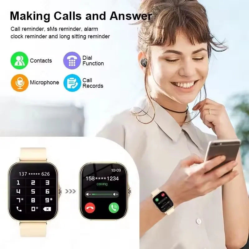 Hot Selling New Smart Watch For Men Women Newest Sport SmartWatch Faces Bluetooth Call Sports Fitness Phones Android iOS