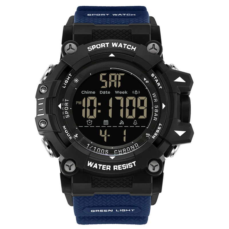 SANDA Fashion New Men Watch LED Digital Waterproof Clock Military Sports Multifunction Chronograph - Visuel 11 | SAMAG