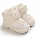 2022 Baby Autumn Winter Boots Baby Girl Boys Winter Warm Shoes Solid Fashion Toddler Fuzzy Balls First Walkers Kid Shoes 0-18M