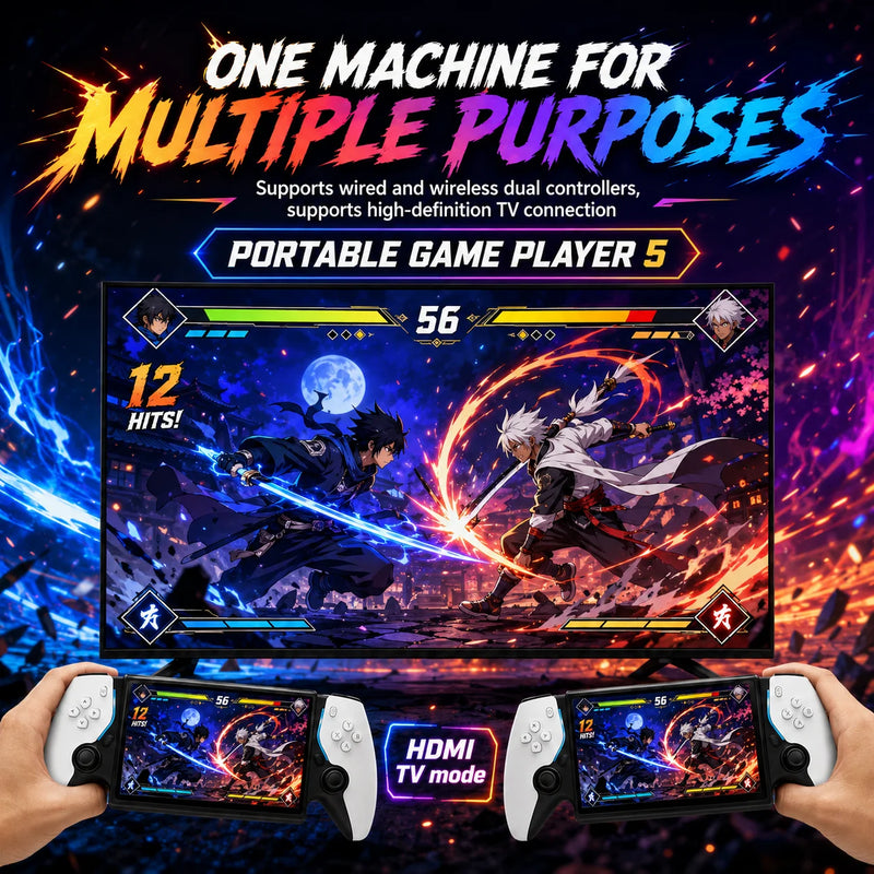 Handheld Game Console HC8000 15000 Preloaded Games 256GB Storage HDMI TV Output Long Lasting Battery Portable Player