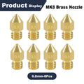 0.4/0.6mm MK8 Extruder Nozzle 3D Printer Nozzle for Creality Ender 3/3 Pro/3 V2, Ender 5/5 Pro, CR-10/10S, Makerbot, 3D Printer