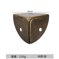 12pcs Round corner triple cornered metal corner protection edge hardware wooden box right-angle corner protection edge