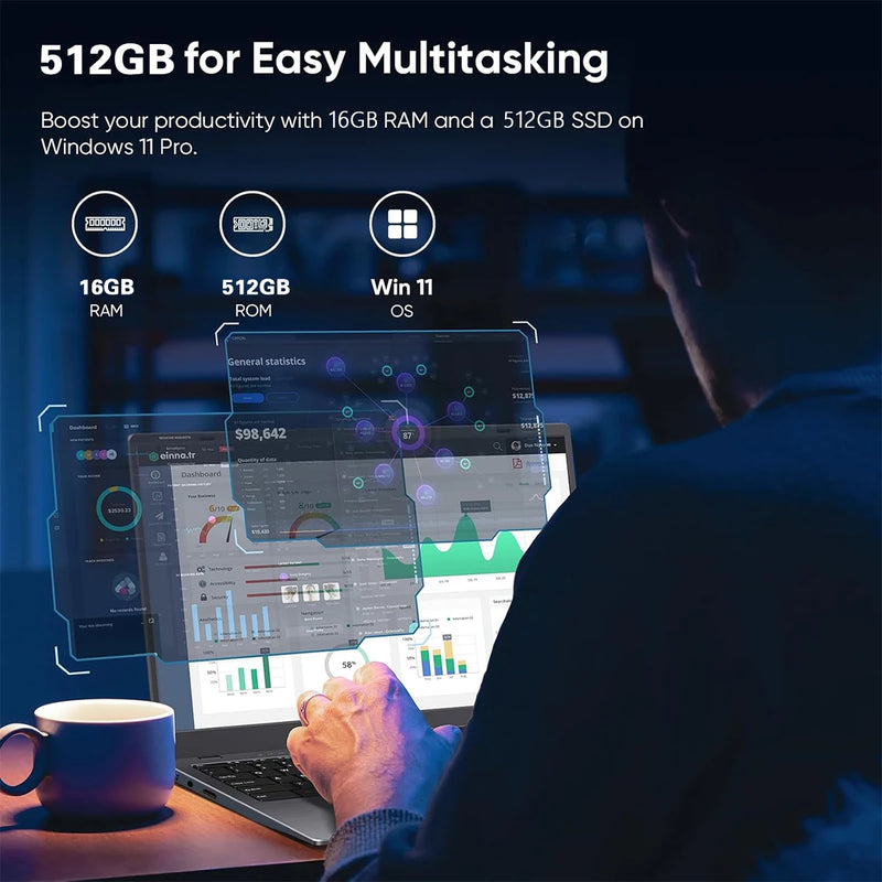 2026 15.6" Portable Laptop Computer Intel Core i9 10980HK Windows 11 Pro 1920*1080 16GB DDR4 1TB SSD Notebook PC Gaming Laptops