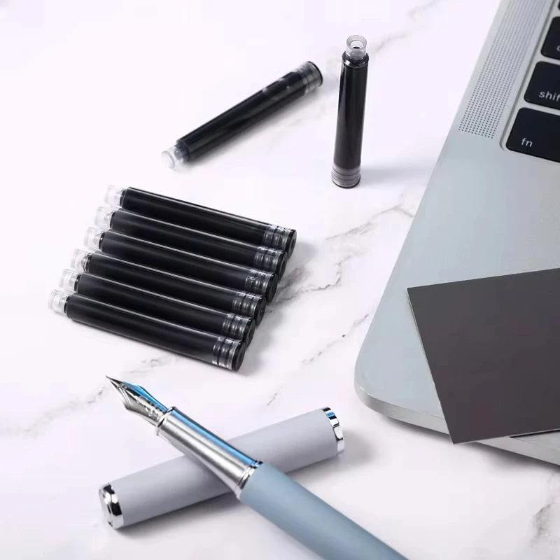 Fountain Pen Ink Cartridges Set Black Blue Red Refill High Quality, Bore Diameter for Smooth Writing 2.6mm 3.4mm 50 Pcs 100Pcs