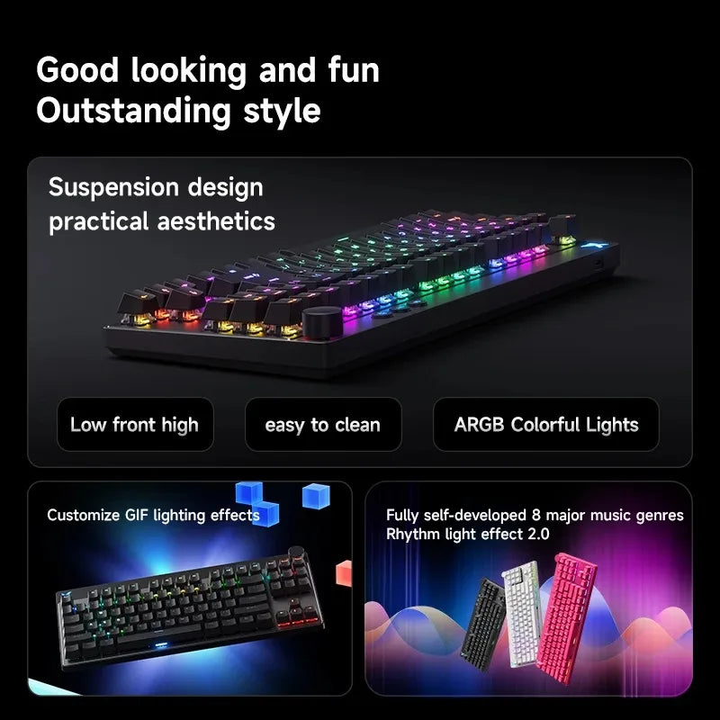 MCHOSE MIX87 Wired Gaming Keyboard Magnetic Swtich - Visuel 6 | SAMAG