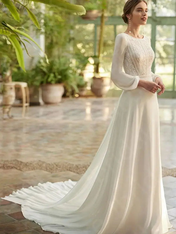 Customized Summer Beach Wedding Dresses Boho Bridal Gowns - View 6 | SAMAG