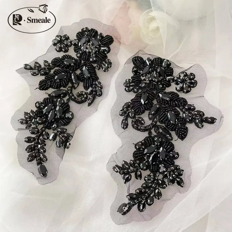 Handsewn Rhinestone Flower for Wedding Dress, Coats - View 27 | SAMAG