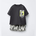 Animal Printed Boys Short Sleeved Suit Summer Clothing | SAMAG