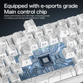 R82HE ATTACK SHARK High Performance E-sports Magnetic Switch Keyboard 8K Zero Dead Zone Adjustable RGB Lighting Web Driver Wired