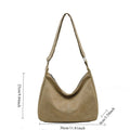 Large Capacity Simple Casual Hobo Bag Comfortable and Versatile Texture Crossbody Shoulder Bag Simple Retro Commuter Storage Bag