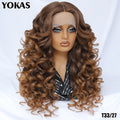 Lace Front Wigs Curly Latisha Synthetic High Quality Blonde Pink Blue Black White Red Brown Wig With Baby Hair For African Women