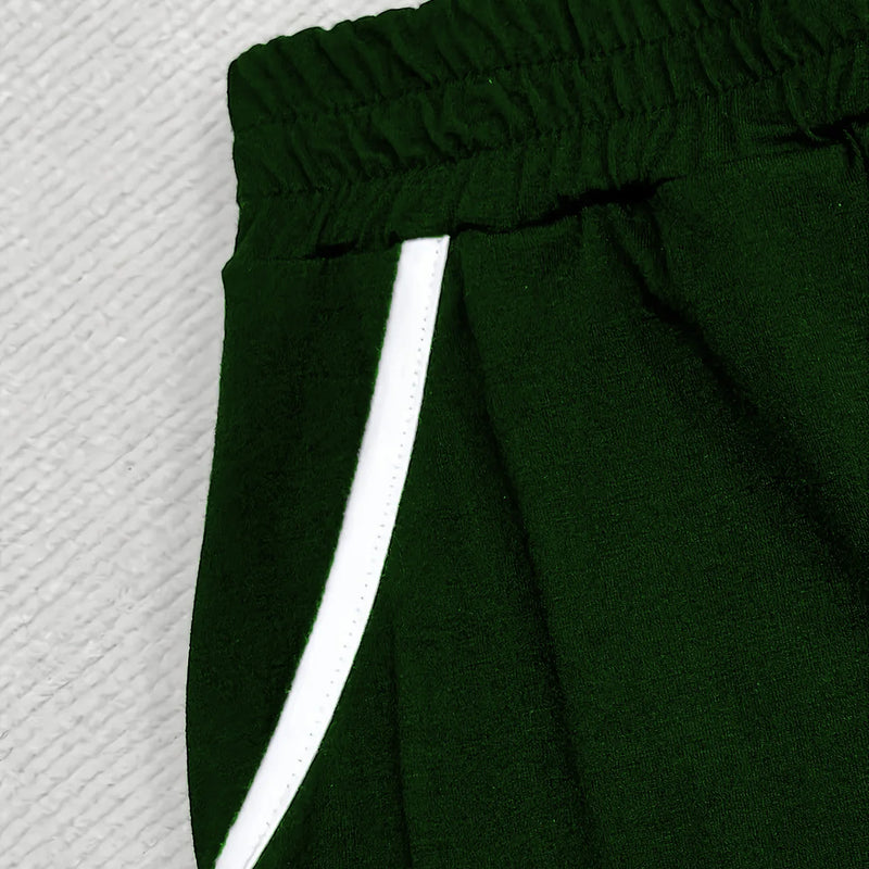 Plus size women's contrasting comfortable stretch cropped - View 4 | SAMAG
