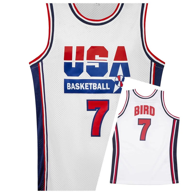 New USA Men's Basketball Jersey Breathable Round Neck Sportswear Sleeveless Boys Training Uniform Team T-Shirt New Design Tops