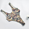 Men's Sports Fitness Camouflage Shapewear Jumpsuit Muscle Skinny E777