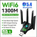 1300Mbps WIFI 6+Bluetooth 5.4 Adapter USB2.0 Dual Band 2.4G/5Ghz 802.11AX wifi+Bluetooth+USB 4 Antenna - Visuel 2 | SAMAG