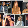 Purple Braiding Hair Extensions Pre Stretched Soft Yaki Synthetic Jumbo Braids DIY Ponytail Braid Pink Grey Orange Red Blue Hair