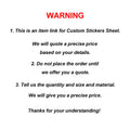Custom Sticker Sheets Print Kawaii Anime Kiss Cut Stickers Waterproof Vinyl Holographic Adhesive Label for DIY Notebook Laptop