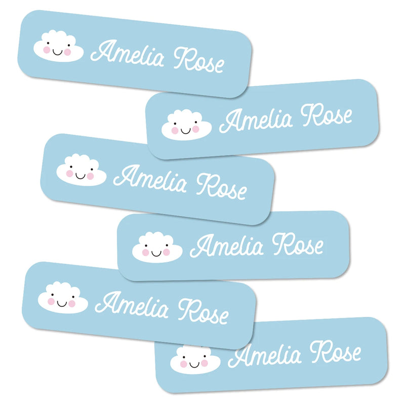132 Personalized Name Stickers for Kids, Custom Waterproof Name Labels for Bottles, Lunch Boxes, School Supplies