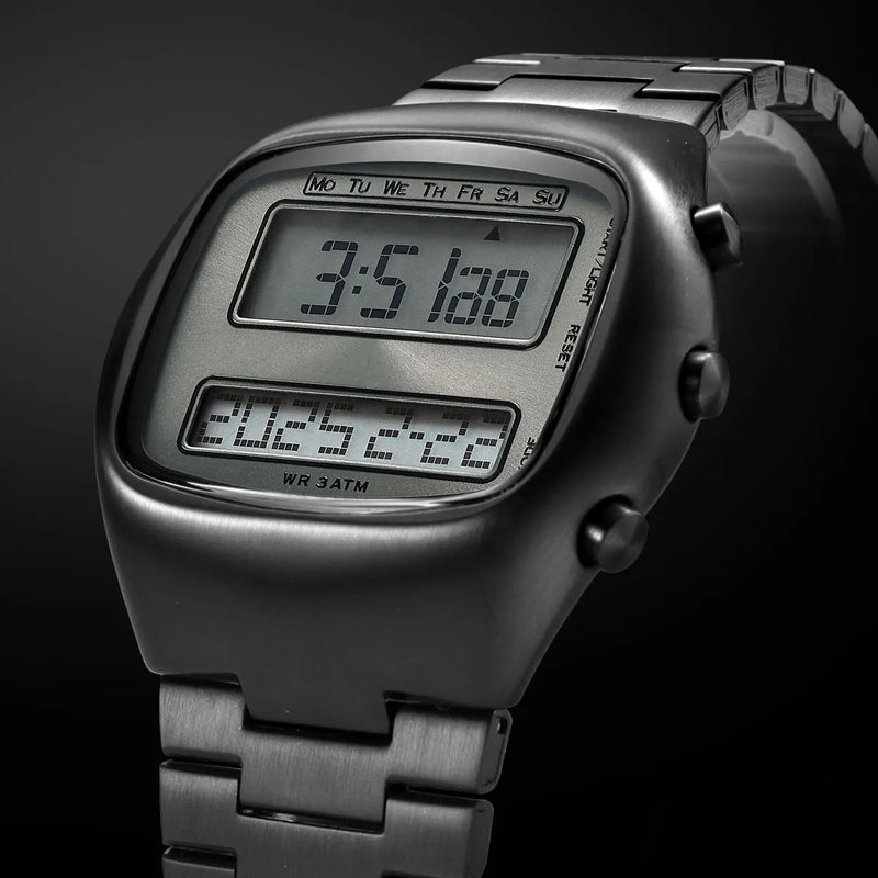 Fashion Electronic Watch for Men Dual - Screen with Luminous Backlight Year Month Date Week Unisex - Visuel 3 | SAMAG