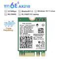 WiFi 6E AX210 Bluetooth 5.3 M.2 Wireless Card For Intel AX210NGW 2.4Ghz 5Ghz 6Ghz 5374Mbps 802.11ax For Laptop PC Win | SAMAG